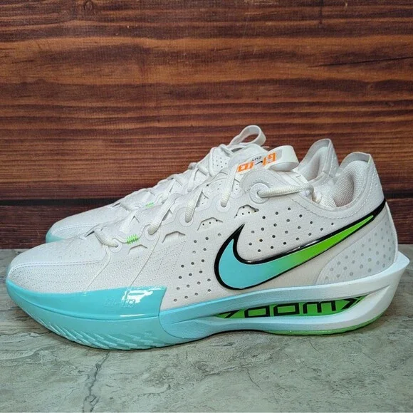 Nike Air Zoom GT Cut 3 Men's Size 13 White Bleached Turquoise Shoes DV2913-107